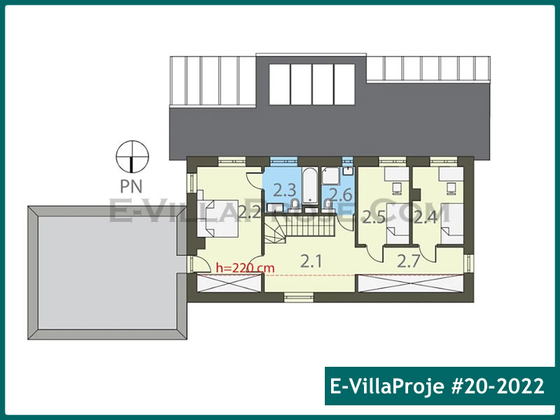 Gazbeton Çelik Ev 218 m² Dubleks (5+1) - Görsel 3