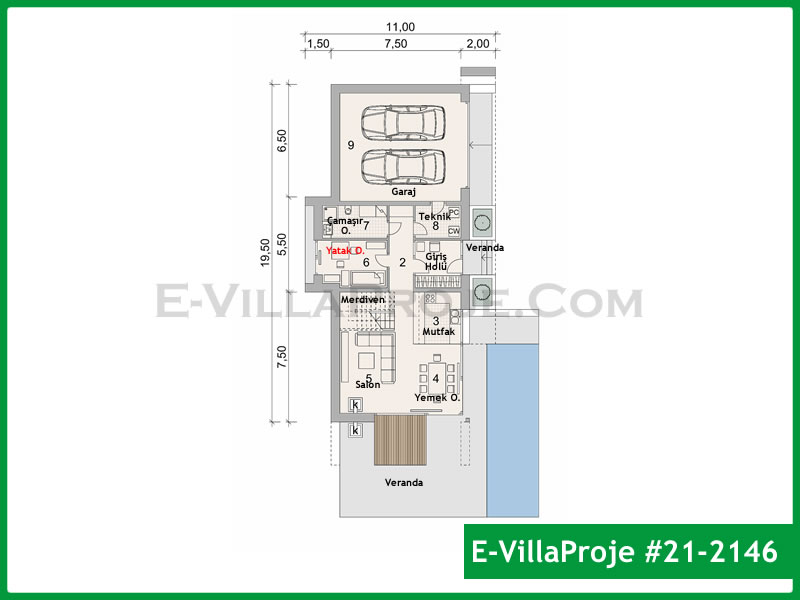 Gazbeton Çelik Ev 219 m² Dubleks (5+1) - Görsel 2