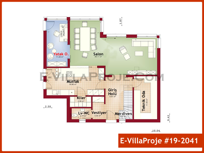 Gazbeton Çelik Ev 219 m² Dubleks (5+1) - Görsel 2