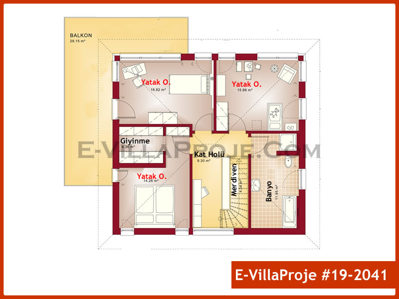 Gazbeton Çelik Ev 219 m² Dubleks (5+1) - Görsel 3