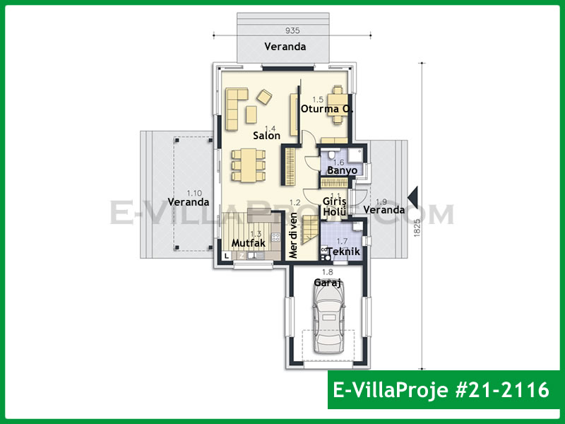 Gazbeton Çelik Ev 220 m² Dubleks (5+1) - Görsel 2