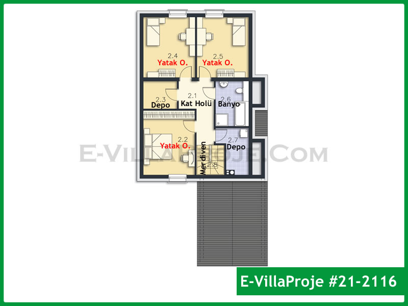 Gazbeton Çelik Ev 220 m² Dubleks (5+1) - Görsel 3