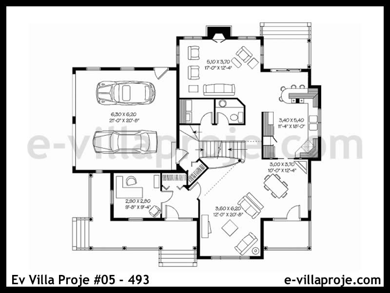 Gazbeton Çelik Ev 221 m² Dubleks (5+1) - Görsel 2