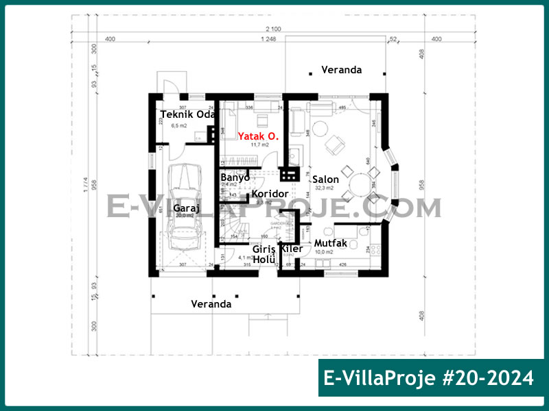 Gazbeton Çelik Ev 221 m² Dubleks (5+1) - Görsel 2
