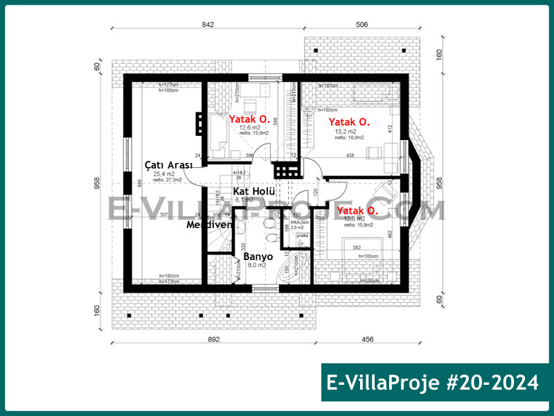 Gazbeton Çelik Ev 221 m² Dubleks (5+1) - Görsel 3