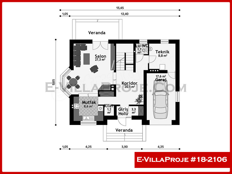 Gazbeton Çelik Ev 221 m² Dubleks (5+1) - Görsel 2