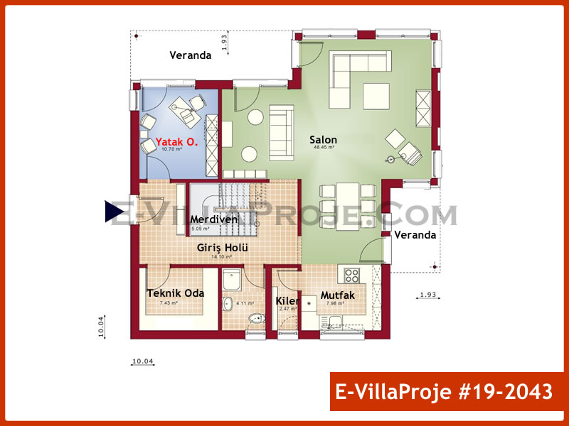 Gazbeton Çelik Ev 221 m² Dubleks (5+1) - Görsel 2