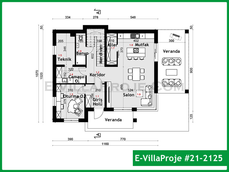Gazbeton Çelik Ev 221 m² Dubleks (5+1) - Görsel 2