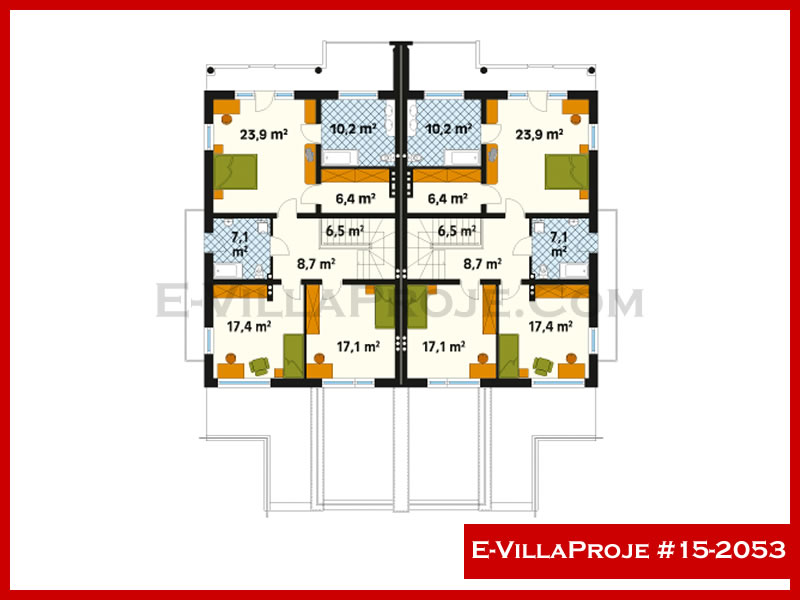 Gazbeton Çelik Ev 221 m² Dubleks (5+1) - Görsel 3