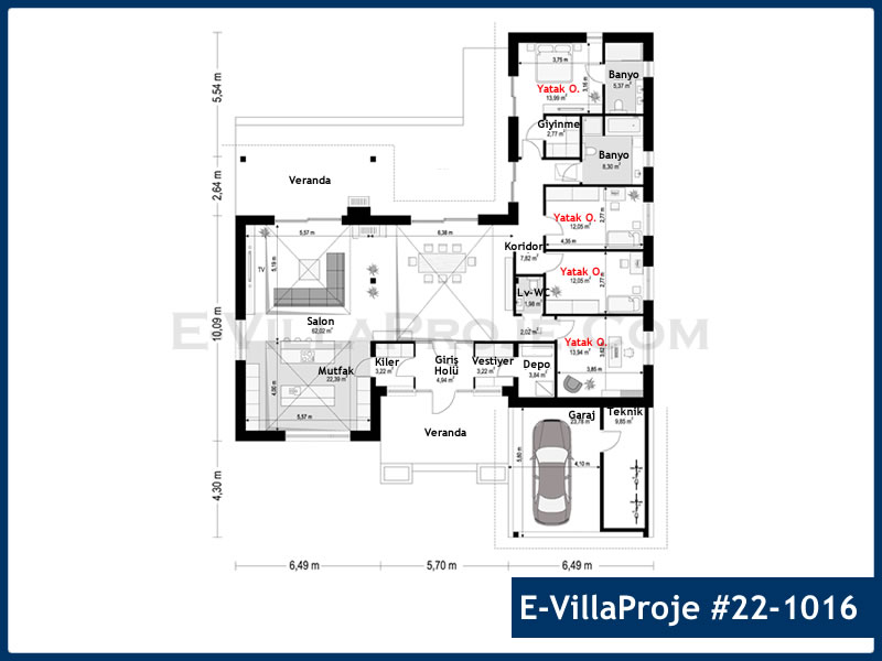 Gazbeton Çelik Ev 221 m² Tek Katlı (5+1) - Görsel 2