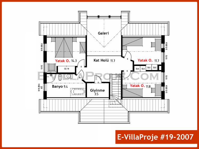 Gazbeton Çelik Ev 222 m² Dubleks (5+1) - Görsel 3