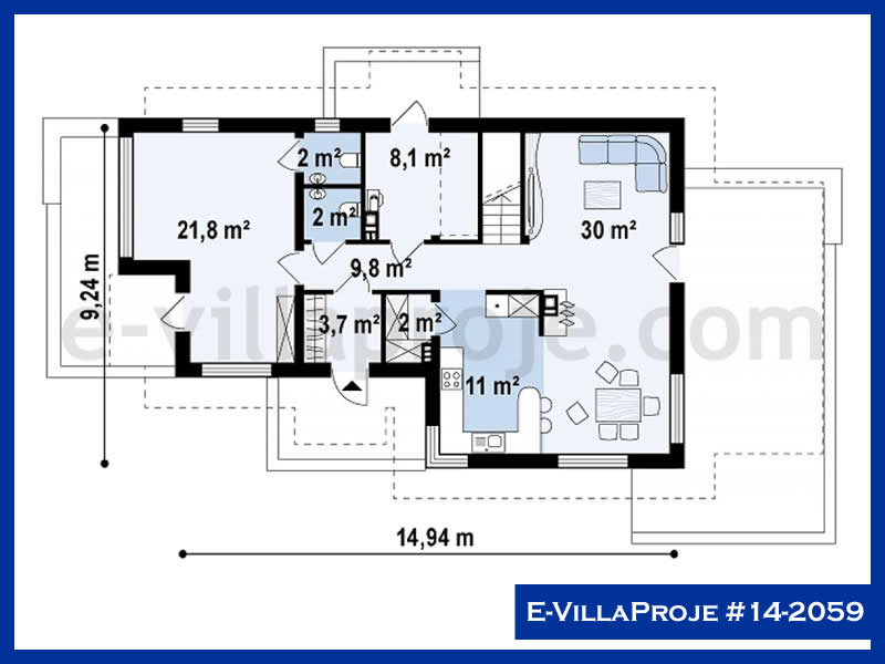 Gazbeton Çelik Ev 223 m² Dubleks (5+1) - Görsel 2
