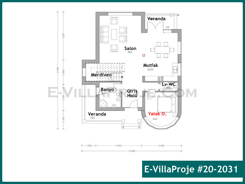 Gazbeton Çelik Ev 224 m² Dubleks (5+1) - Görsel 2