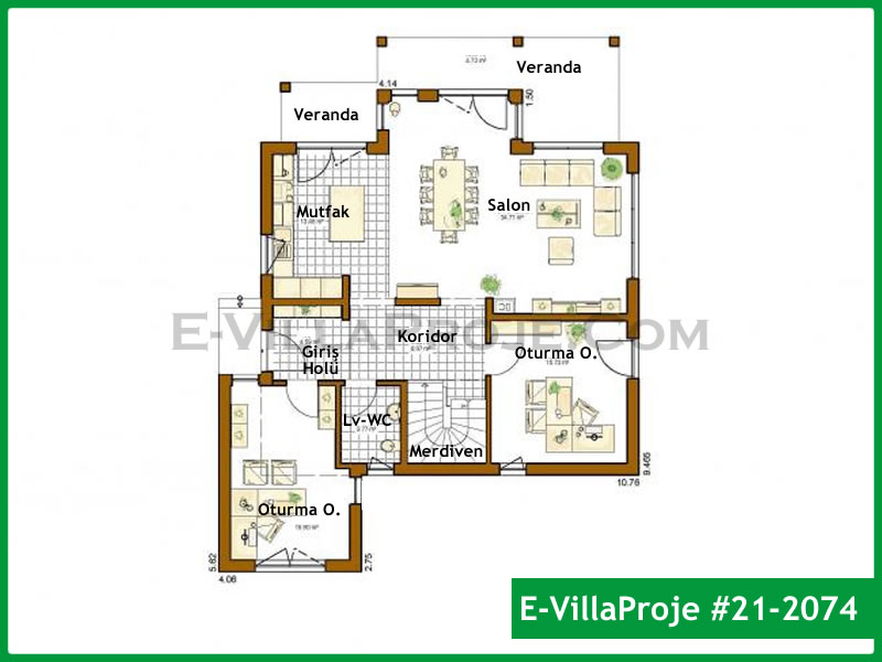 Gazbeton Çelik Ev 224 m² Dubleks (5+1) - Görsel 2