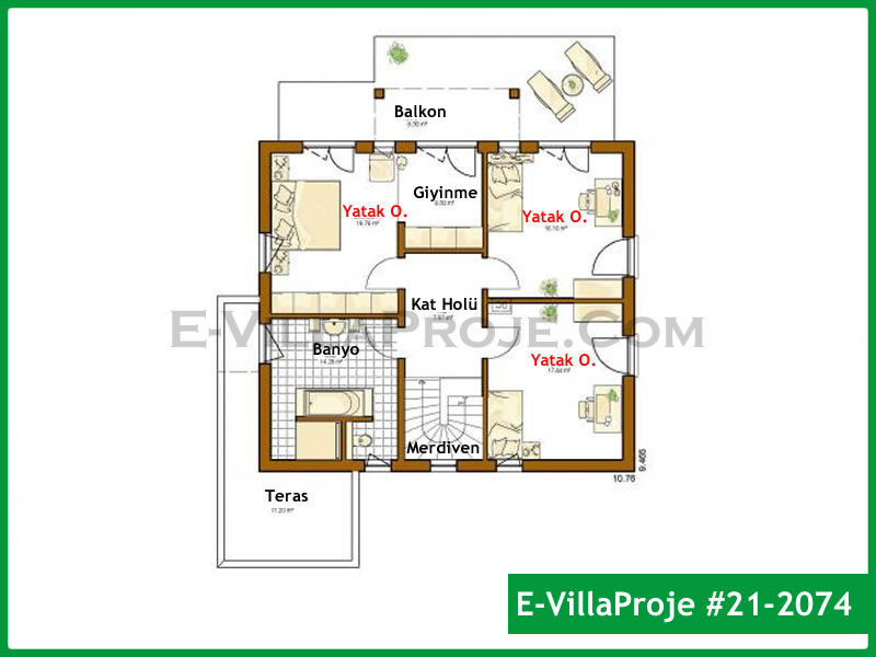 Gazbeton Çelik Ev 224 m² Dubleks (5+1) - Görsel 3
