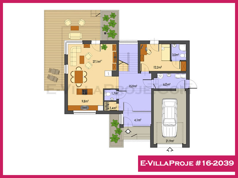 Gazbeton Çelik Ev 224 m² Dubleks (5+1) - Görsel 2