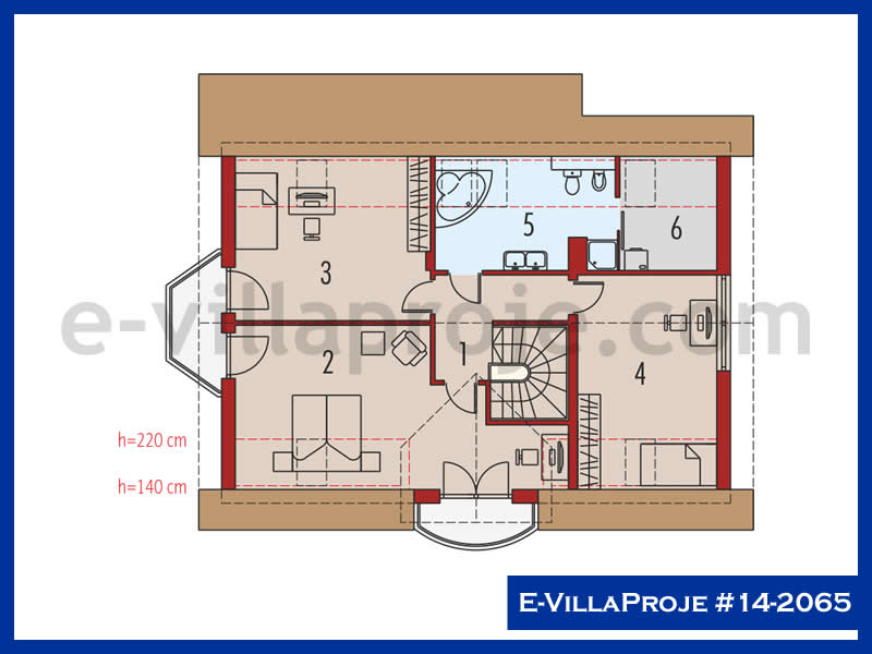 Gazbeton Çelik Ev 225 m² Dubleks (5+1) - Görsel 3