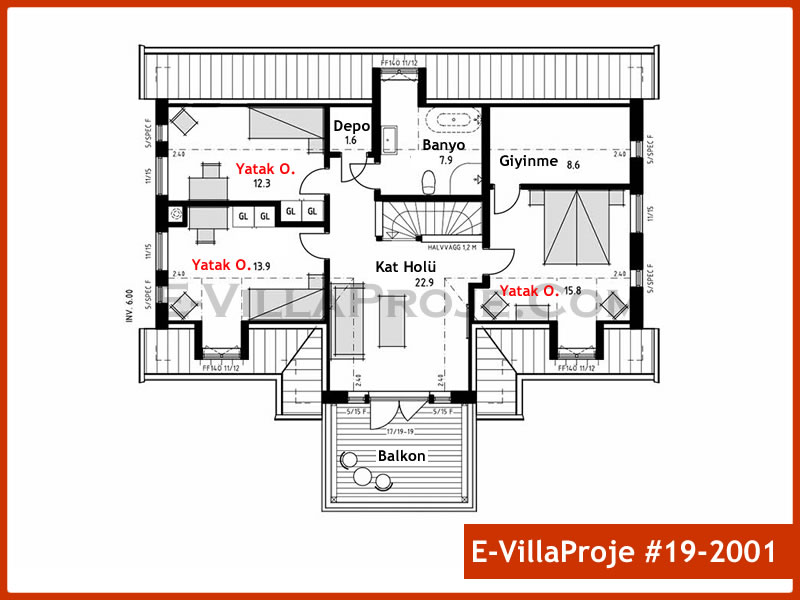 Gazbeton Çelik Ev 226 m² Dubleks (5+1) - Görsel 3