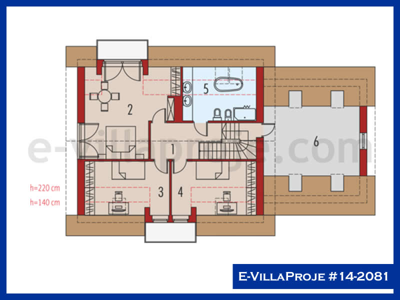 Gazbeton Çelik Ev 226 m² Dubleks (5+1) - Görsel 3