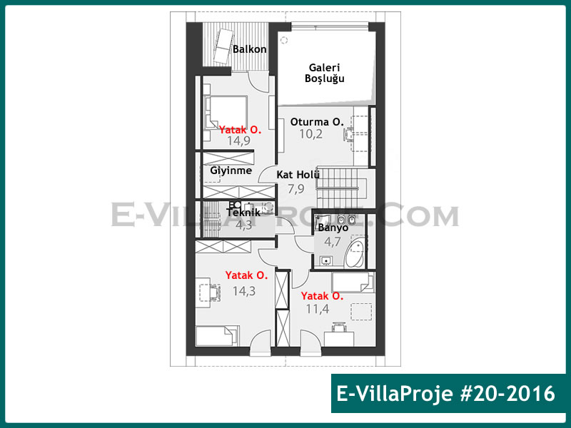 Gazbeton Çelik Ev 226 m² Dubleks (5+1) - Görsel 3