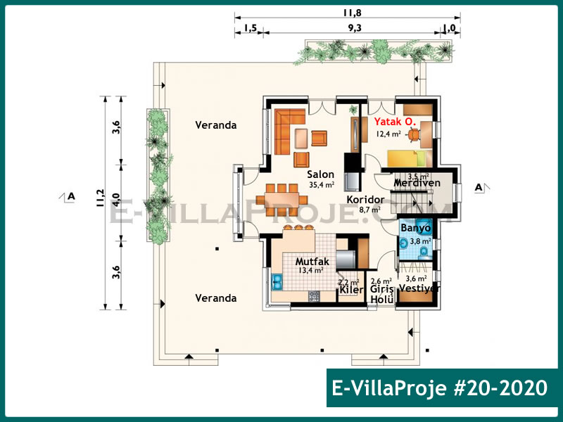 Gazbeton Çelik Ev 226 m² Dubleks (5+1) - Görsel 2