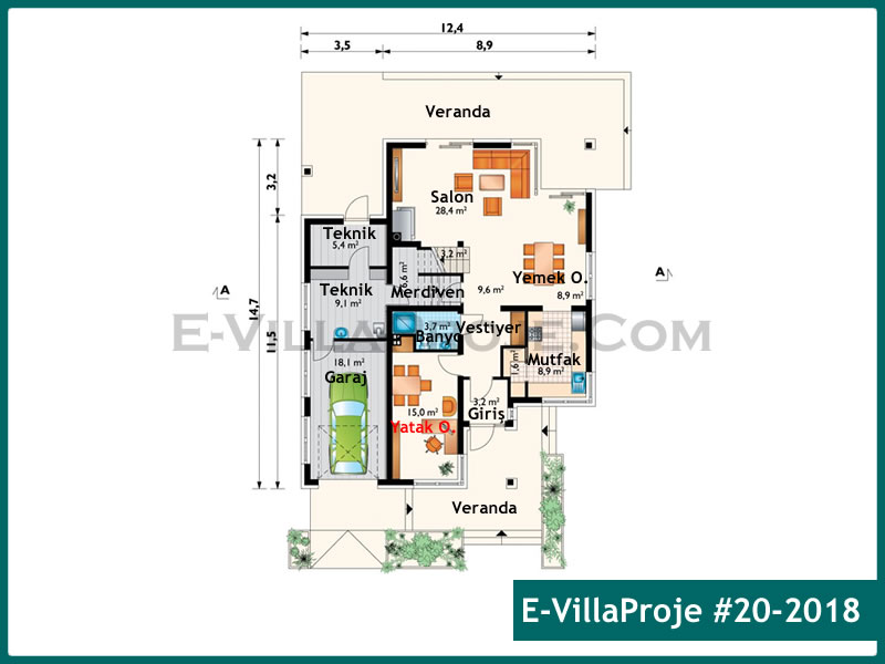 Gazbeton Çelik Ev 227 m² Dubleks (5+1) - Görsel 2