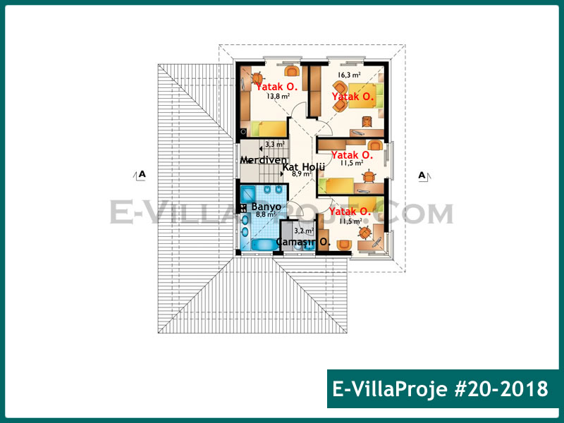 Gazbeton Çelik Ev 227 m² Dubleks (5+1) - Görsel 3