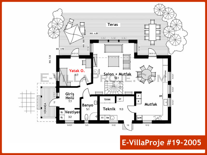 Gazbeton Çelik Ev 227 m² Dubleks (5+1) - Görsel 2