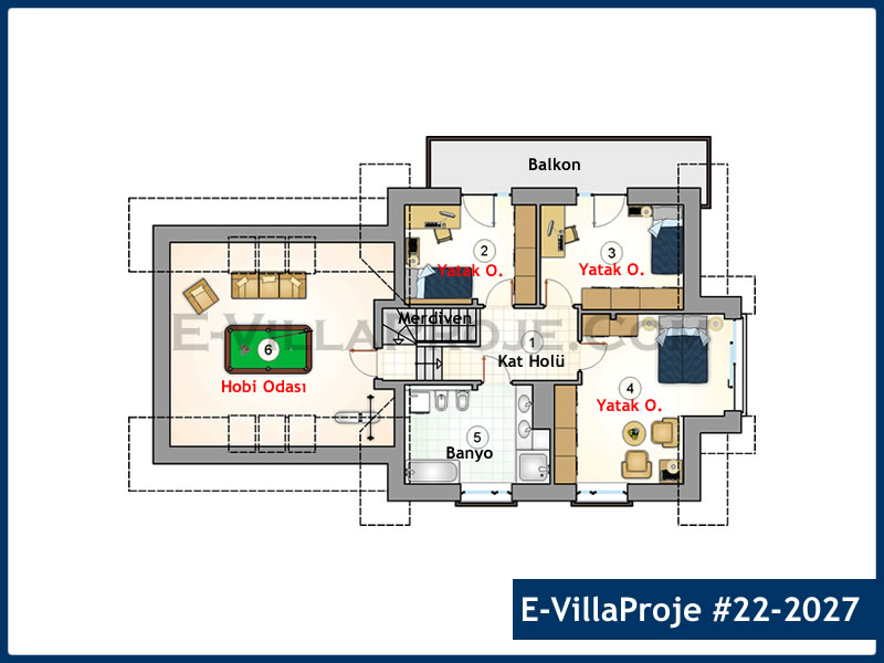 Gazbeton Çelik Ev 228 m² Dubleks (5+1) - Görsel 3