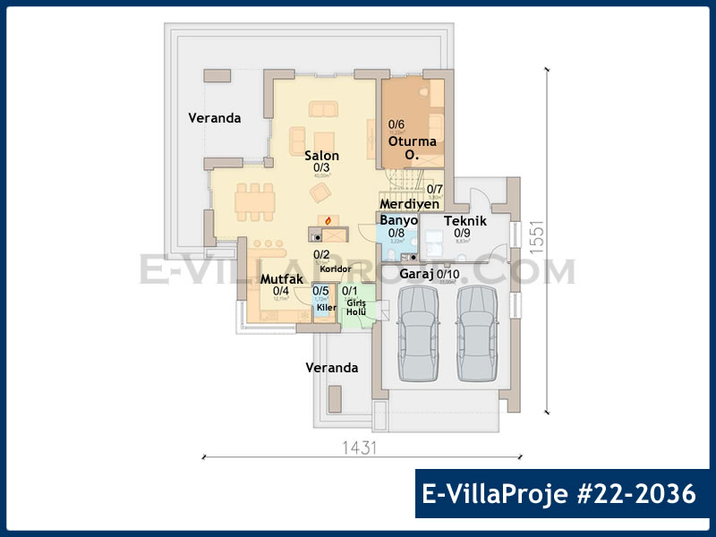 Gazbeton Çelik Ev 228 m² Dubleks (5+1) - Görsel 3