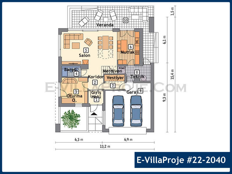 Gazbeton Çelik Ev 229 m² Dubleks (5+1) - Görsel 2