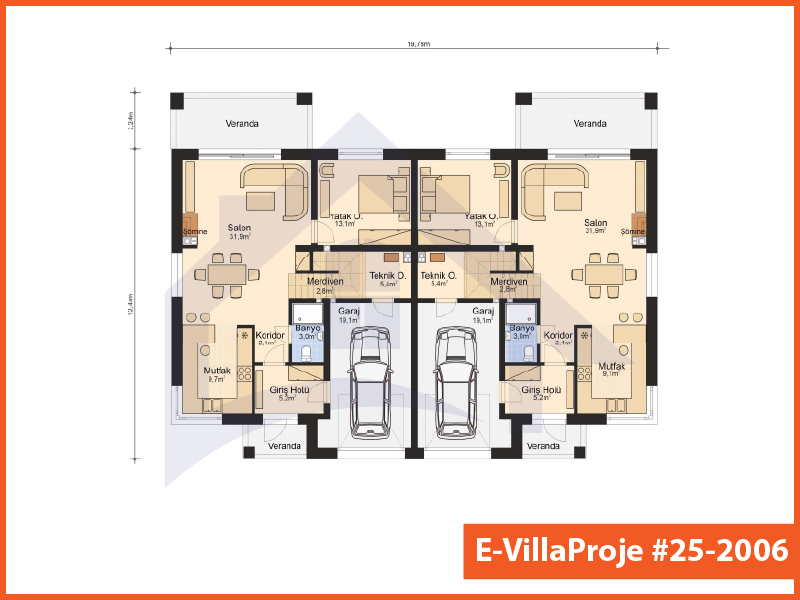 Gazbeton Çelik Ev 229 m² Dubleks (5+1) - Görsel 2