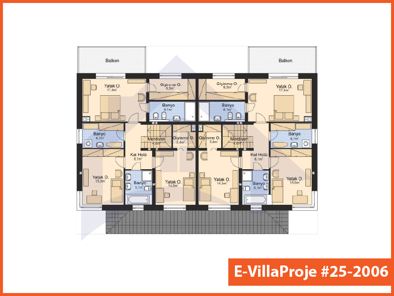 Gazbeton Çelik Ev 229 m² Dubleks (5+1) - Görsel 3