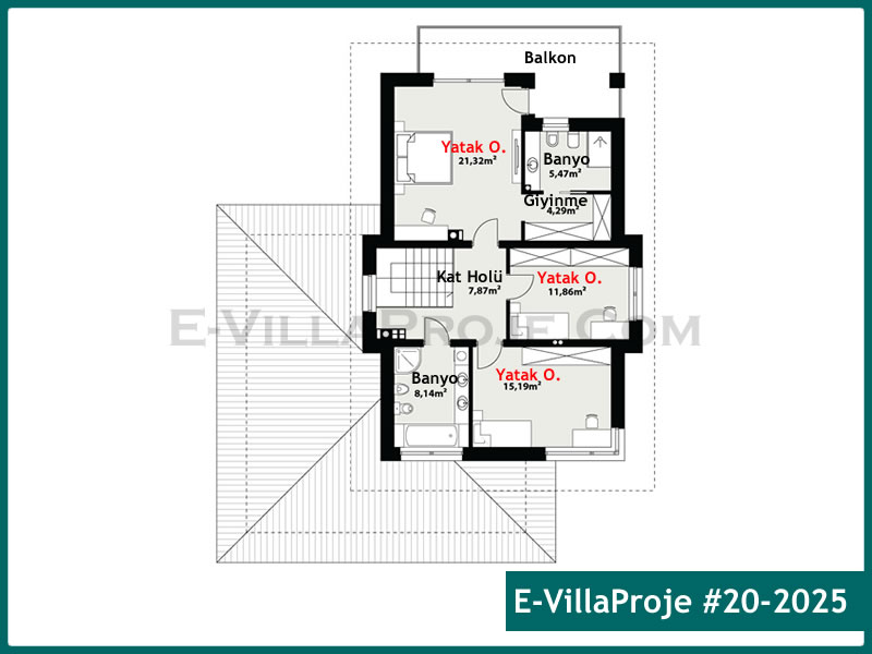 Gazbeton Çelik Ev 229 m² Dubleks (5+1) - Görsel 3