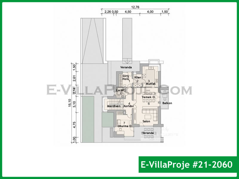 Gazbeton Çelik Ev 229 m² Dubleks (5+1) - Görsel 2
