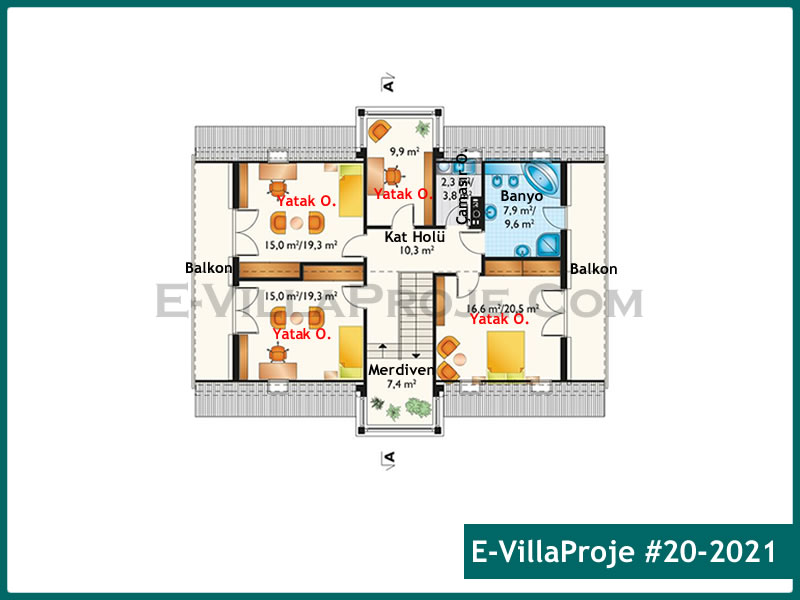 Gazbeton Çelik Ev 230 m² Dubleks (5+1) - Görsel 3