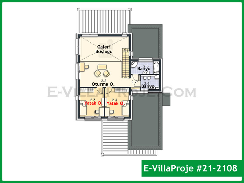 Gazbeton Çelik Ev 230 m² Dubleks (5+1) - Görsel 3