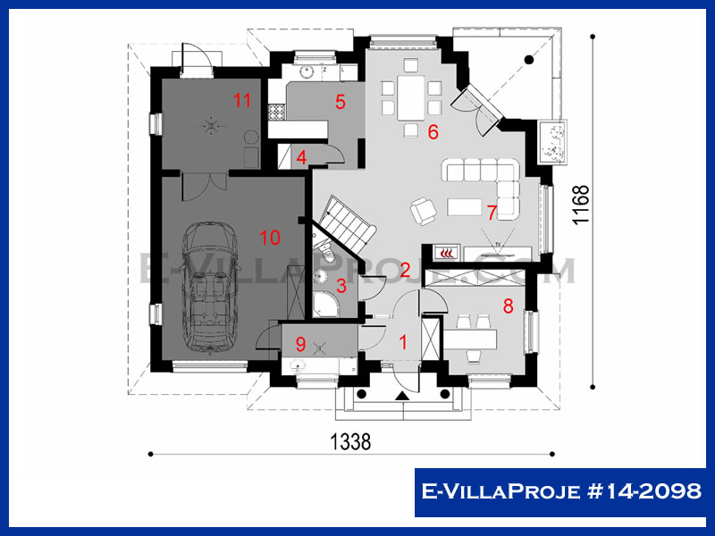 Gazbeton Çelik Ev 230 m² Dubleks (5+1) - Görsel 2
