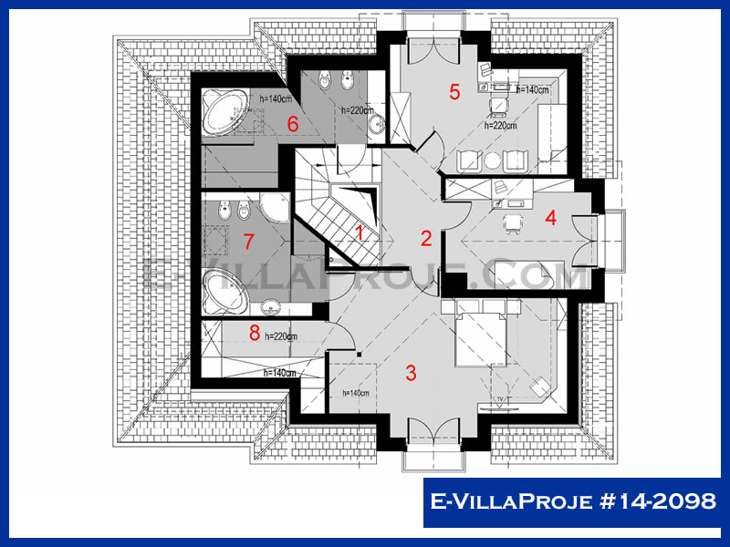 Gazbeton Çelik Ev 230 m² Dubleks (5+1) - Görsel 3