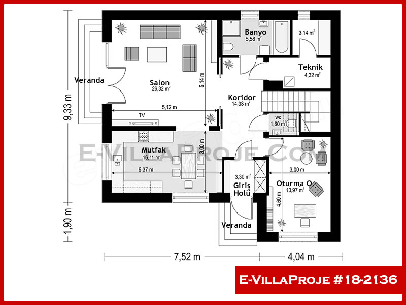 Gazbeton Çelik Ev 231 m² Dubleks (5+1) - Görsel 2