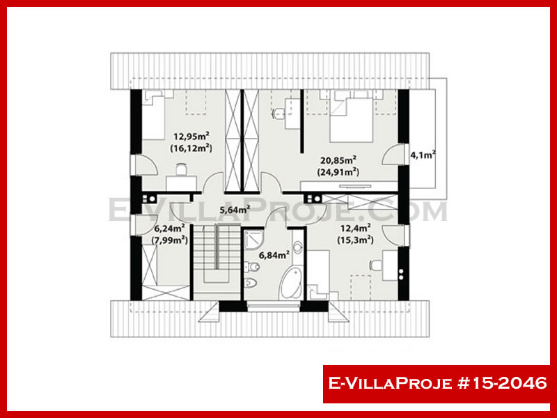 Gazbeton Çelik Ev 232 m² Dubleks (5+1) - Görsel 3