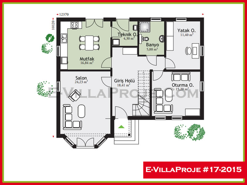 Gazbeton Çelik Ev 233 m² Dubleks (5+1) - Görsel 2