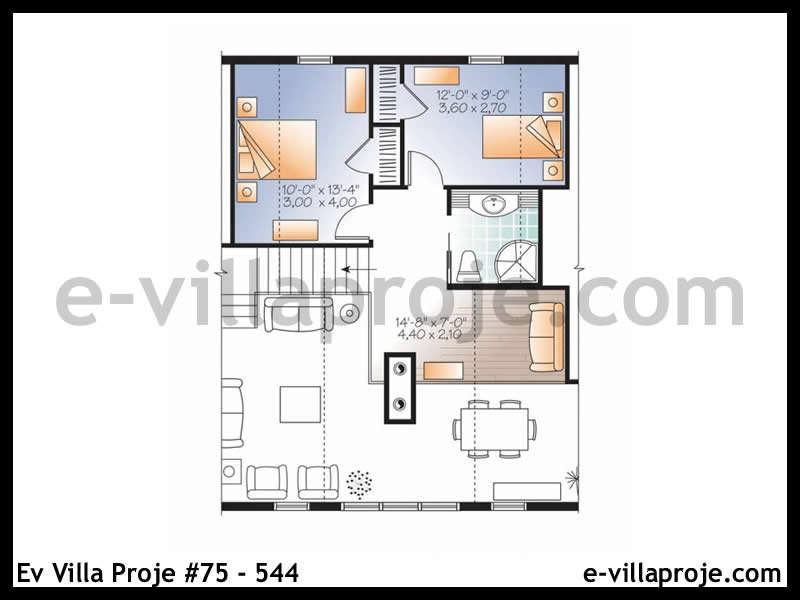 Gazbeton Çelik Ev 233 m² Dubleks (5+1) - Görsel 3