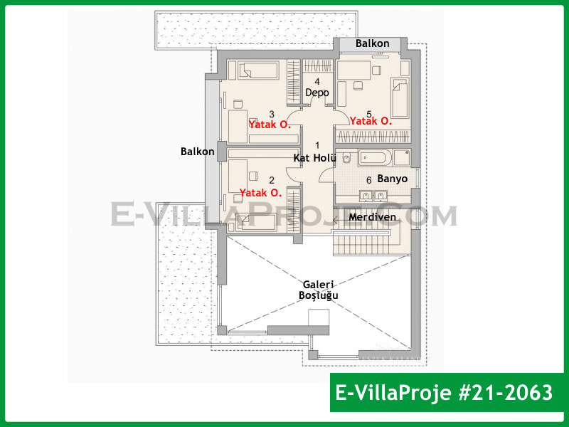 Gazbeton Çelik Ev 234 m² Dubleks (5+1) - Görsel 3