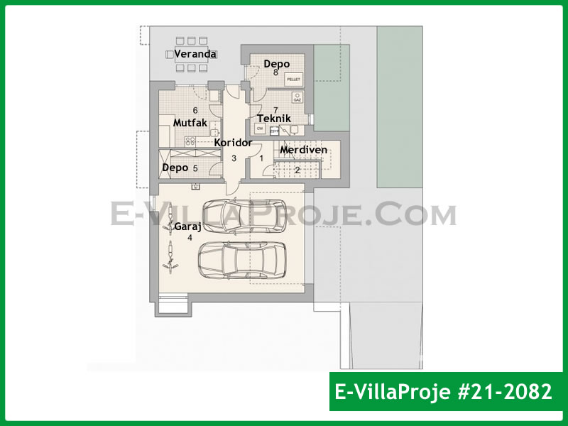 Gazbeton Çelik Ev 234 m² Dubleks (5+1) - Görsel 4
