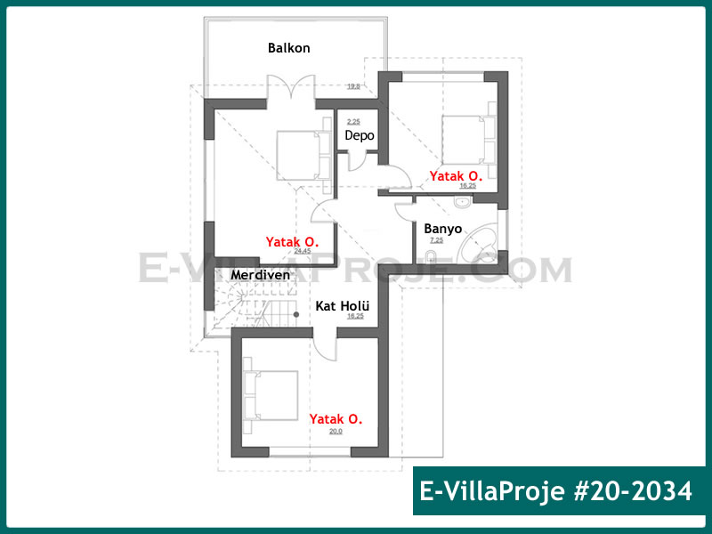Gazbeton Çelik Ev 234 m² Dubleks (5+1) - Görsel 3