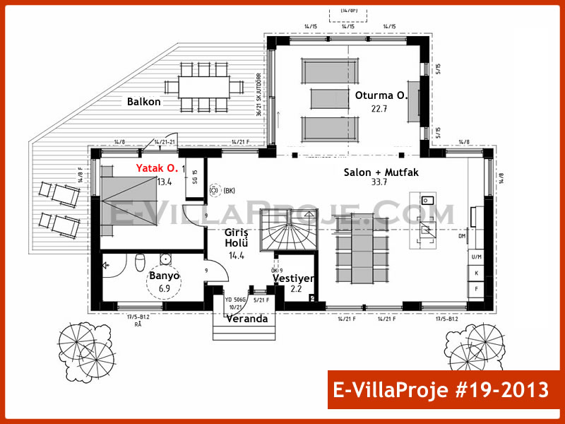 Gazbeton Çelik Ev 234 m² Dubleks (5+1) - Görsel 2