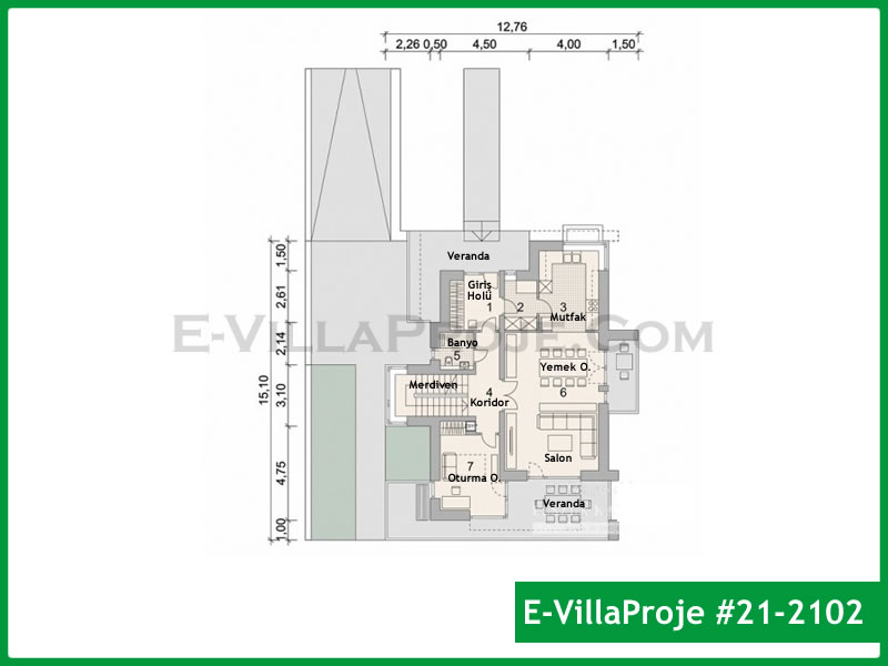 Gazbeton Çelik Ev 234 m² Dubleks (5+1) - Görsel 2