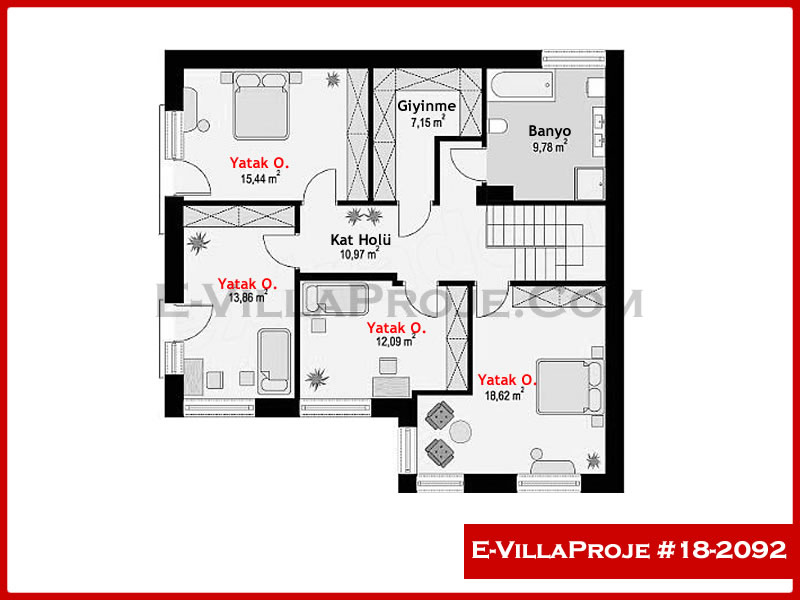 Gazbeton Çelik Ev 235 m² Dubleks (5+1) - Görsel 3