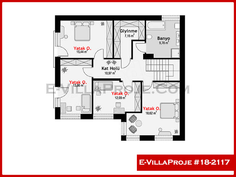 Gazbeton Çelik Ev 235 m² Dubleks (5+1) - Görsel 3